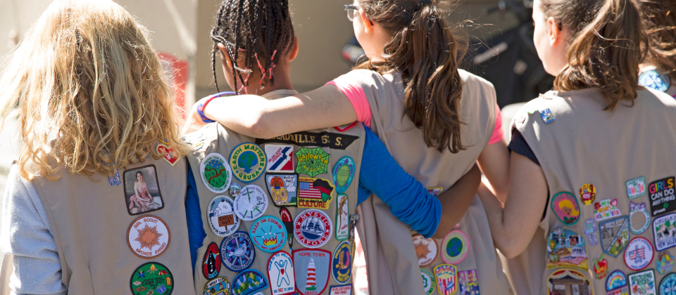 Patches on a Junior vest Junior vest showing GSCTX patches